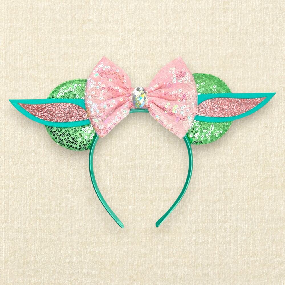 Grogu Mandalorian Minnie Ears | Disney-Inspired Star Wars Baby Yoda Mouse Ears
